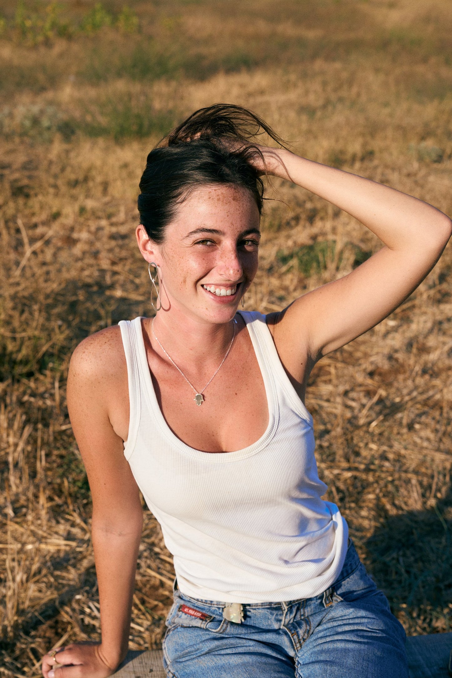 שרשרת חמסה בכסף, עבודת יד – Shira Studio