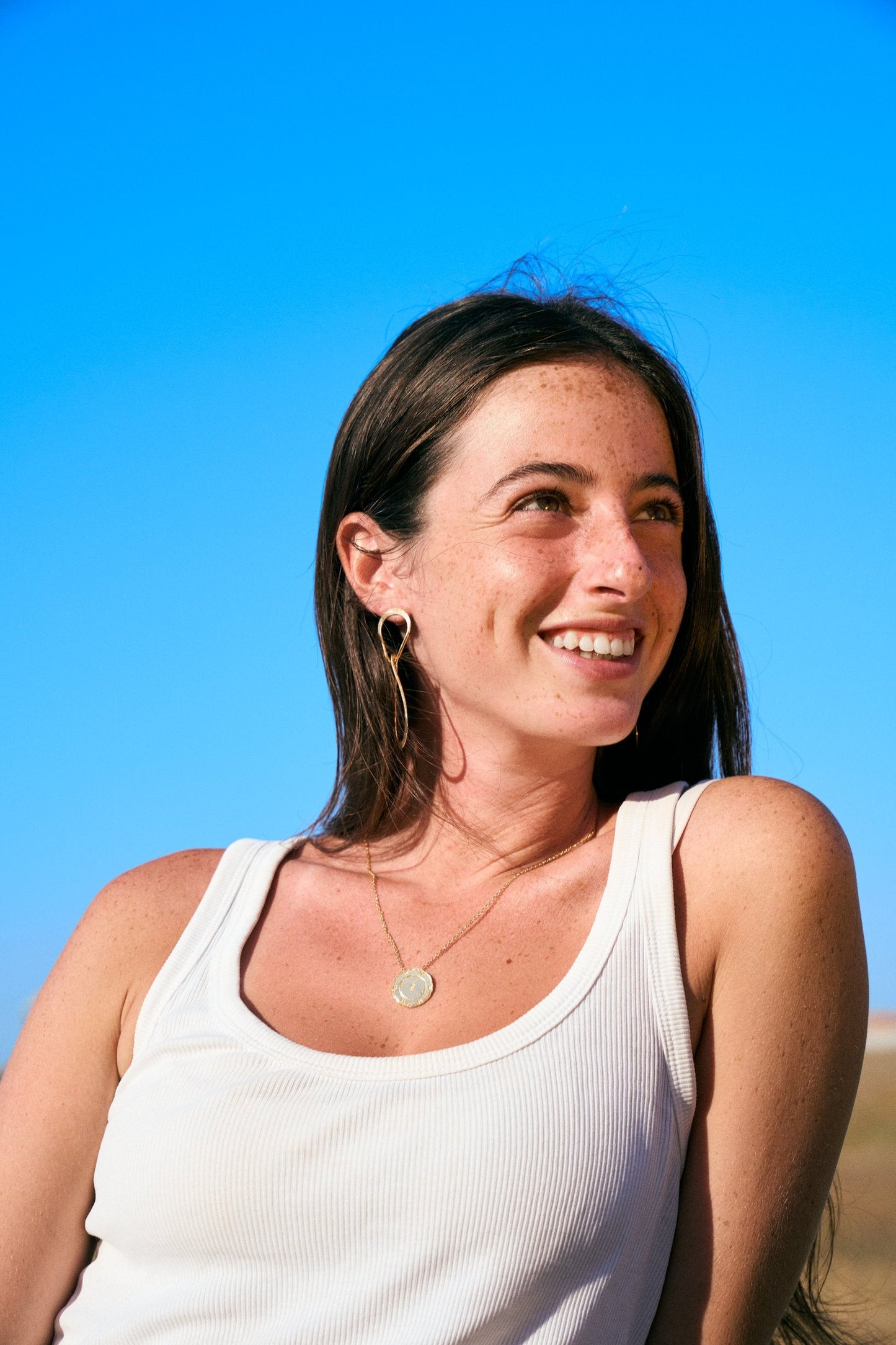 שרשרת צלחת וינטג׳, עבודת יד – Shira Studio